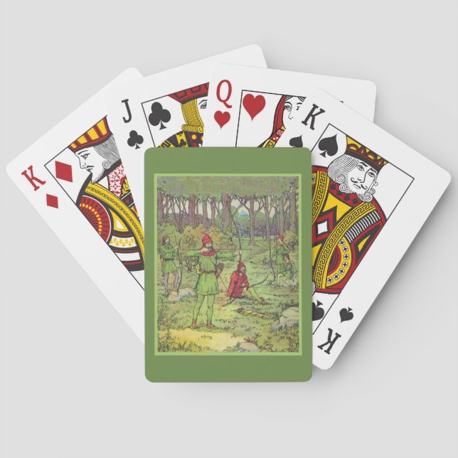 Robin Hood im Wald  Spielkarten (Rückseite)