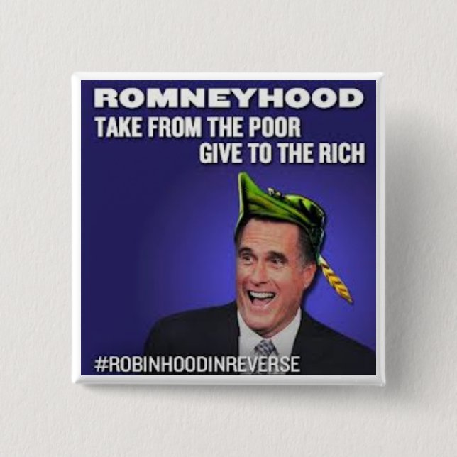 Robin Hood in RückRomneyhood Button (Vorderseite)