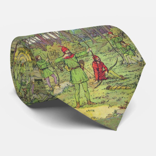 Robin Hood In The Forest  Krawatte (Gerollt)