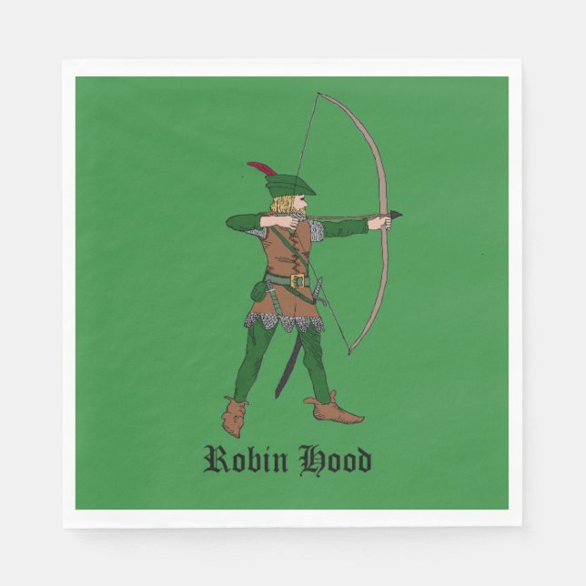 Robin Hood napkin Serviette (Vorderseite)