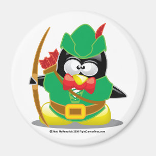 Robin Hood Pinguin Magnet