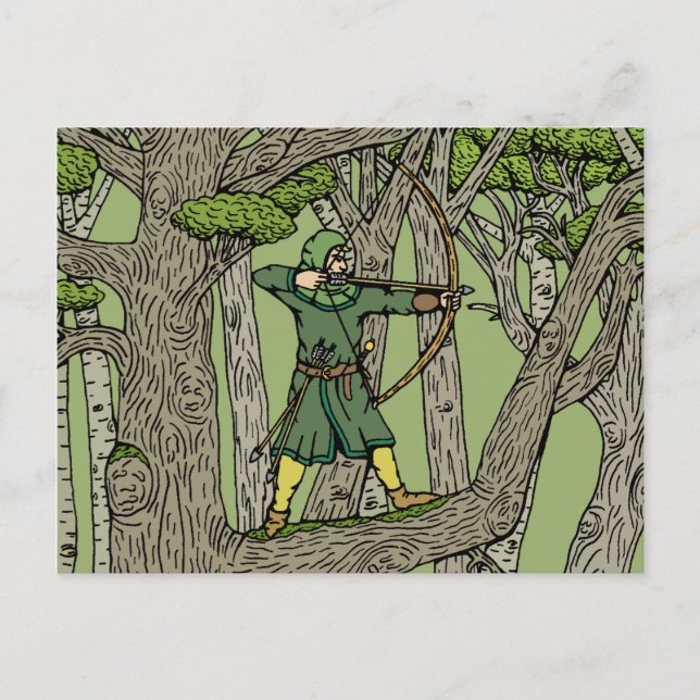 Robin Hood Postkarte (Vorderseite)