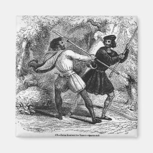 Robin Hood und das Tanner mit Viertel-Personal Magnet