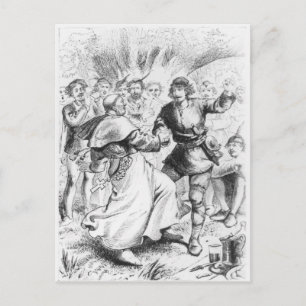 Robin Hood und der Bischof Postkarte
