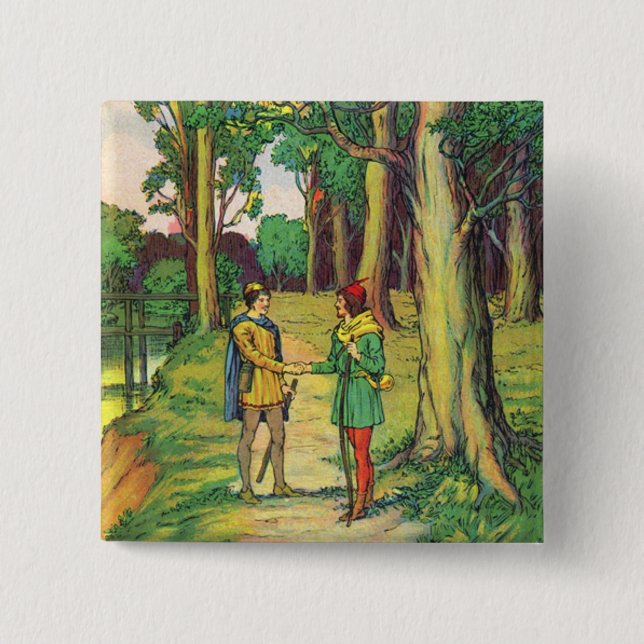 Robin Hood und Klein John Button (Vorderseite)