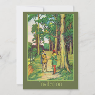 Robin Hood und Klein John Einladung