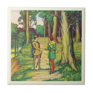Robin Hood und Klein John  Fliese