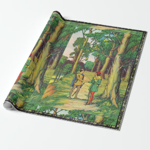 Robin Hood und Klein John Geschenkpapier