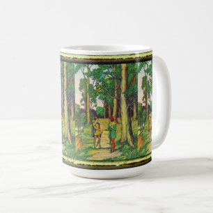 Robin Hood und Klein John Kaffeetasse