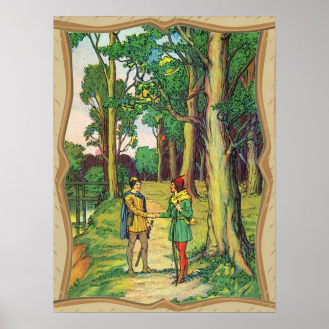 Robin-Hood-und-Klein-John-Plakat Poster (Vorne)