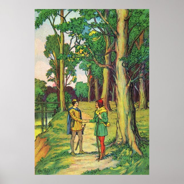 Robin Hood und Klein John  Poster (Vorne)