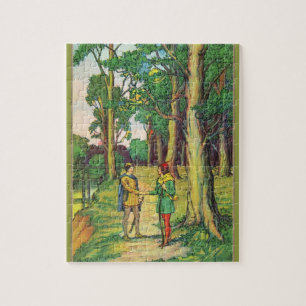 Robin Hood und Klein John Puzzle