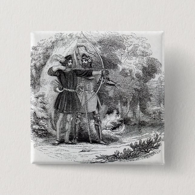 Robin Hood und kleiner John Button (Vorderseite)