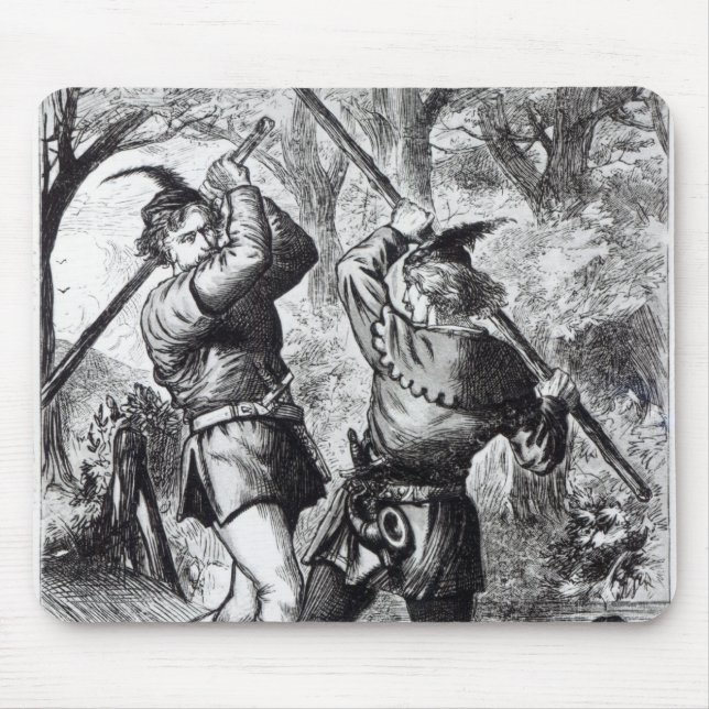 Robin Hood und kleiner John Mousepad (Vorne)