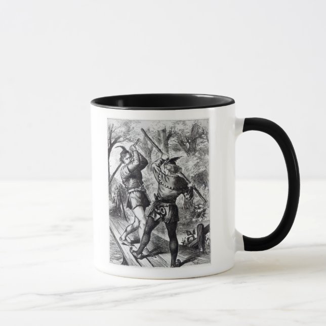 Robin Hood und kleiner John Tasse (Rechts)