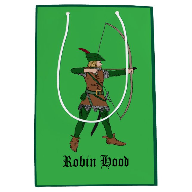 Robin Hood und Little John Mittlere Geschenktüte (Vorderseite)