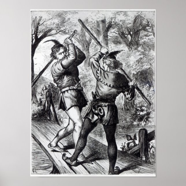 Robin Hood und Little John Poster (Vorne)
