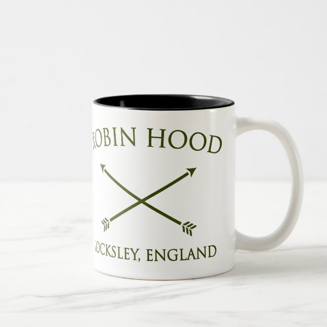 Robin Hood von locksley Zweifarbige Tasse (Rechts)