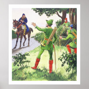 Robin Hood, von 'Pieps in the Past', veröffentlich Poster