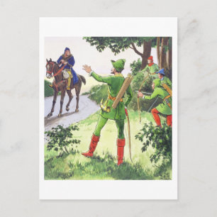 Robin Hood, von 'Pieps in the Past', veröffentlich Postkarte