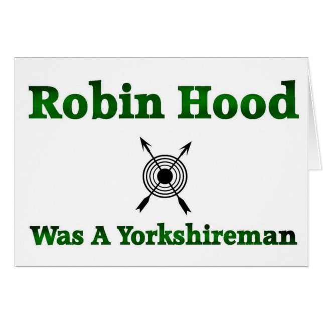Robin Hood war Yorkshireman (Vorderseite (Horizontal))