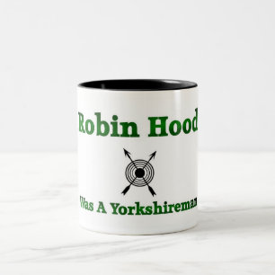 Robin Hood war Yorkshireman Zweifarbige Tasse
