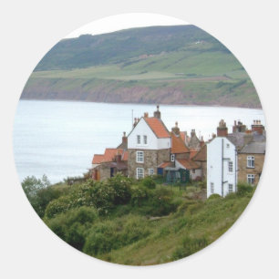 Robin Hood's Bay Runder Aufkleber
