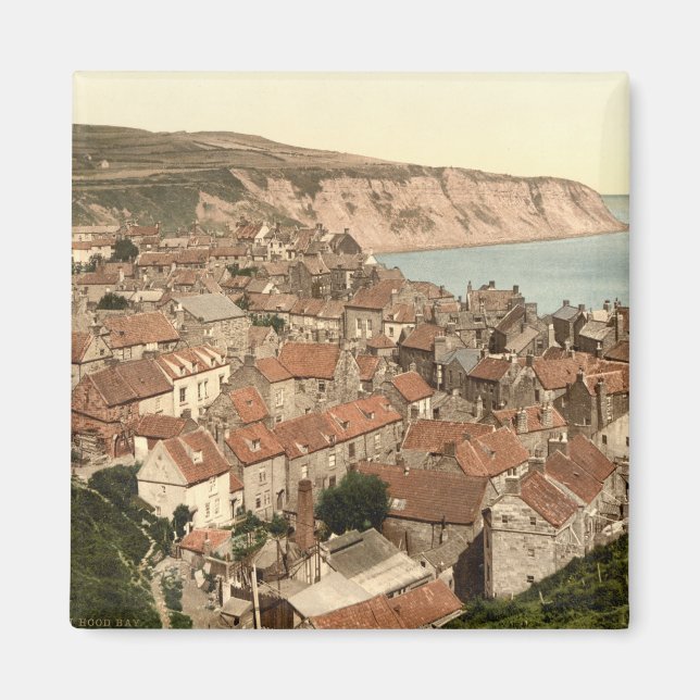 Robin Hood's Bay, Whitby, Yorkshire, England Magnet (Vorne)