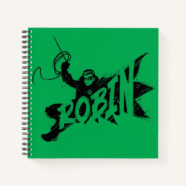 Robin Ink Brush Name Notizbuch (Vorderseite)