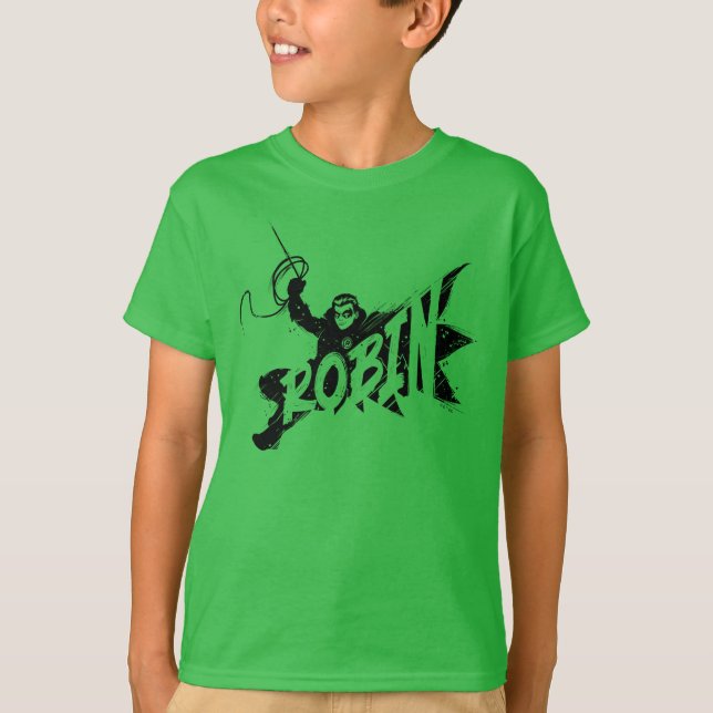 Robin Ink Brush Name T-Shirt (Vorderseite)