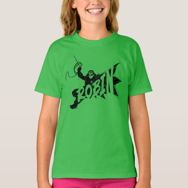 Robin Ink Brush Name T-Shirt (Vorderseite)