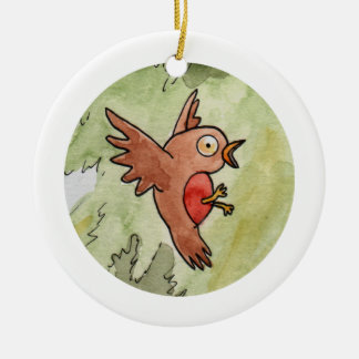 Robin Keramik Ornament