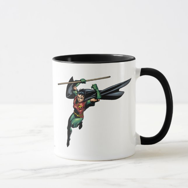 Robin mit Personal - Sprung Tasse (Rechts)