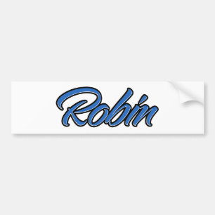 Robin Name blue Aufkleber Sticker Autoaufkleber