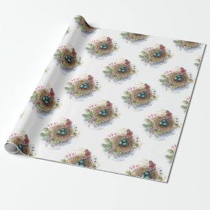 Robin Nest Geschenkpapier