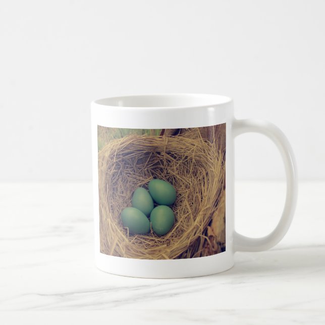 Robin Nest und Eier Kaffeetasse (Rechts)