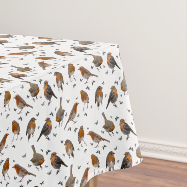 Robin Party Tablecloth (Farbe auswählen) Tischdecke (Beispiel)