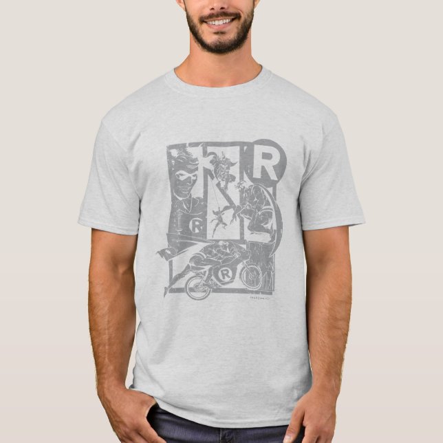 Robin - Picto Gray T-Shirt (Vorderseite)