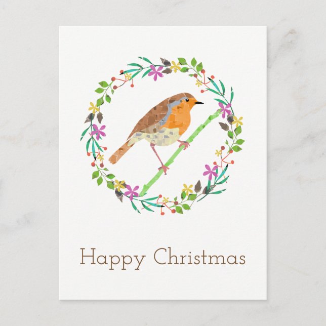Robin Red Breast, Vogel von Weihnachten (Vorderseite)