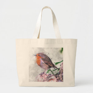 Robin Redbreast Jumbo Stoffbeutel