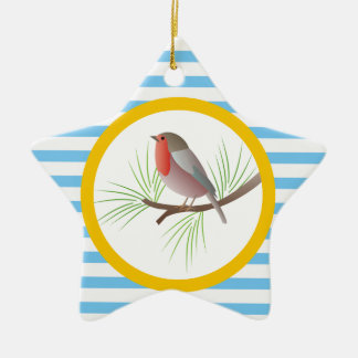 Robin RedBrust-Sonderschmuck Keramikornament