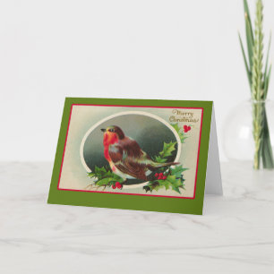 Robin Redust Vintage Weihnachtskarte Feiertagskarte