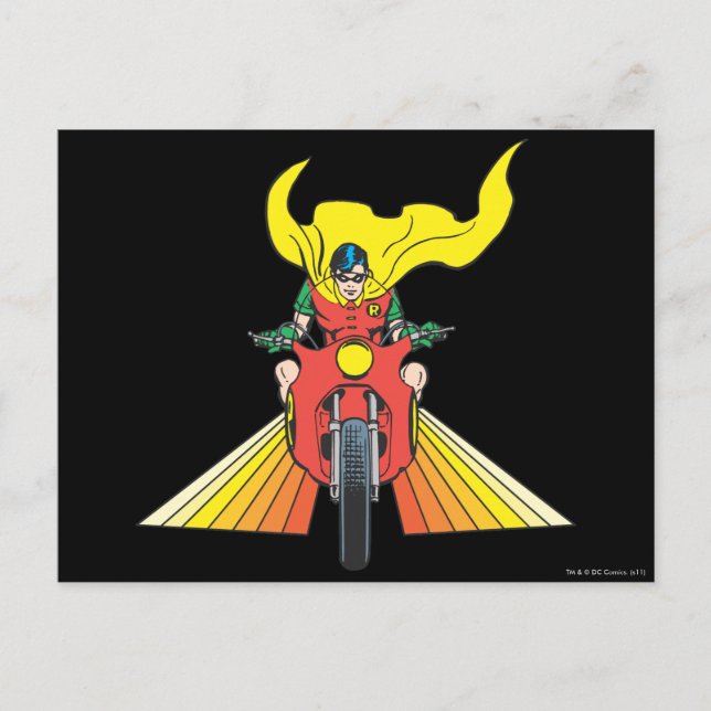 Robin Rides 2 2 Postkarte (Vorderseite)