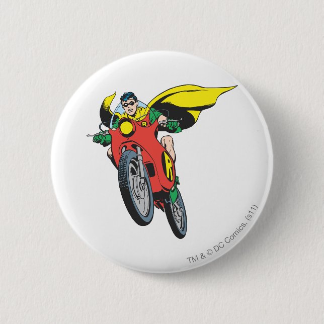 Robin Rides 2 Button (Vorderseite)