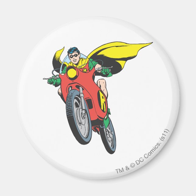 Robin Rides 2 Magnet (Vorne)