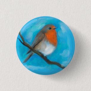 Robin Rotbrust Button