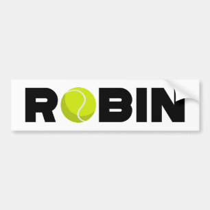 Robin Tennis Autoaufkleber