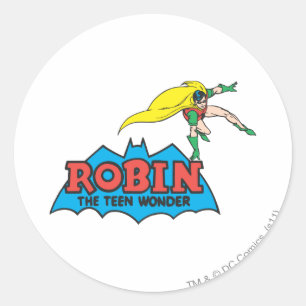 Robin The Teen Wonder Runder Aufkleber