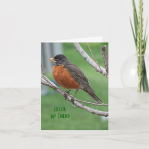 Robin, Thinkin" von Ihnen, Beifall Karte