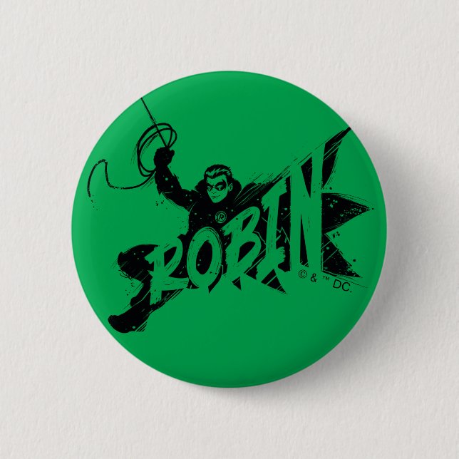 Robin-Tuschpinsel-Name Button (Vorderseite)